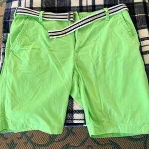 Express Neon Green Shorts